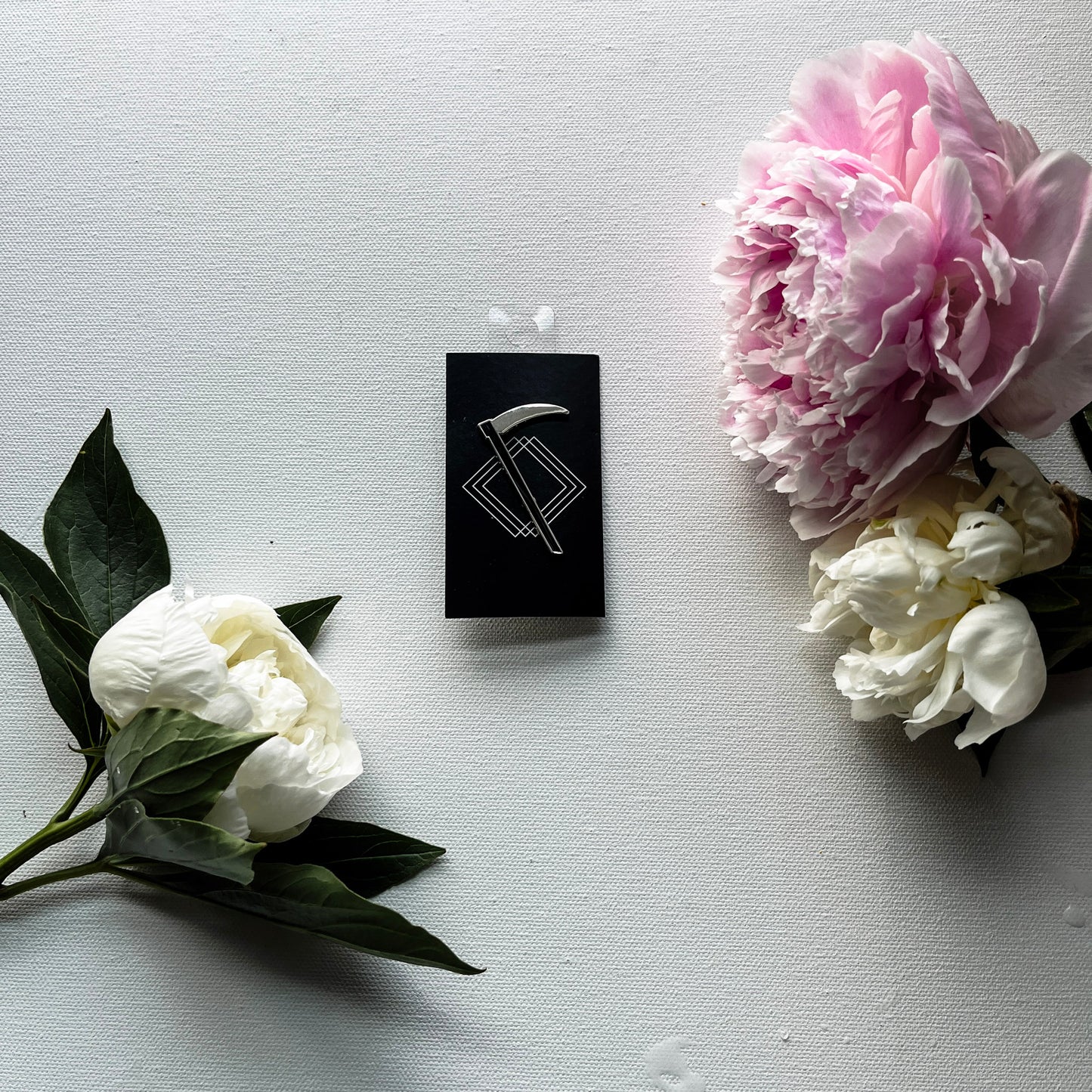 PRE-SALE: REAP JUST WHAT YOU SOW Enamel Scythe Pin
