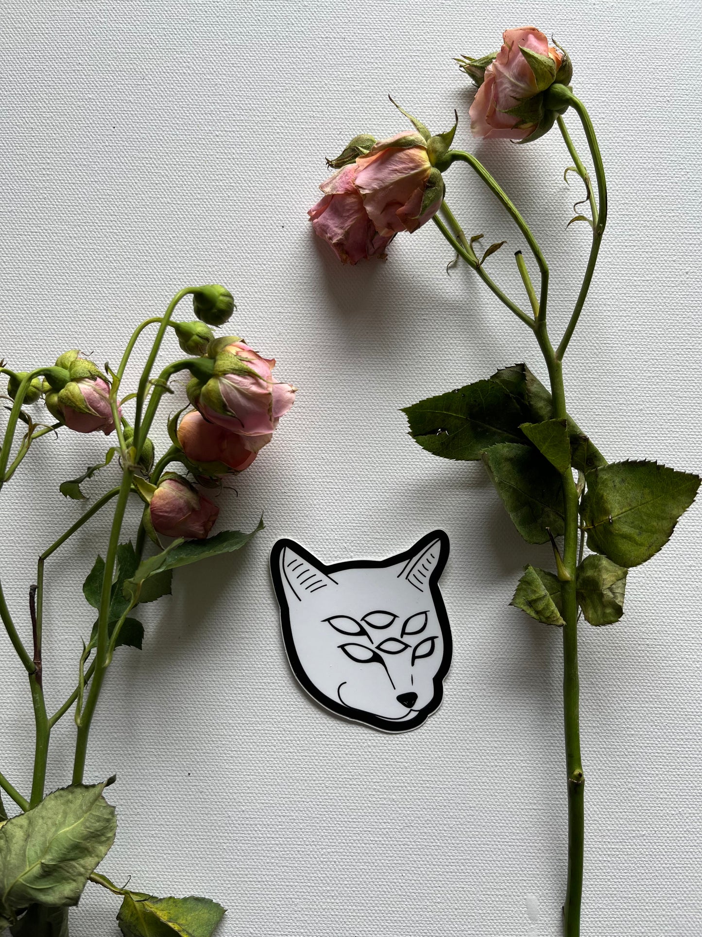 Six-Eyed Cat Vinyl Sticker