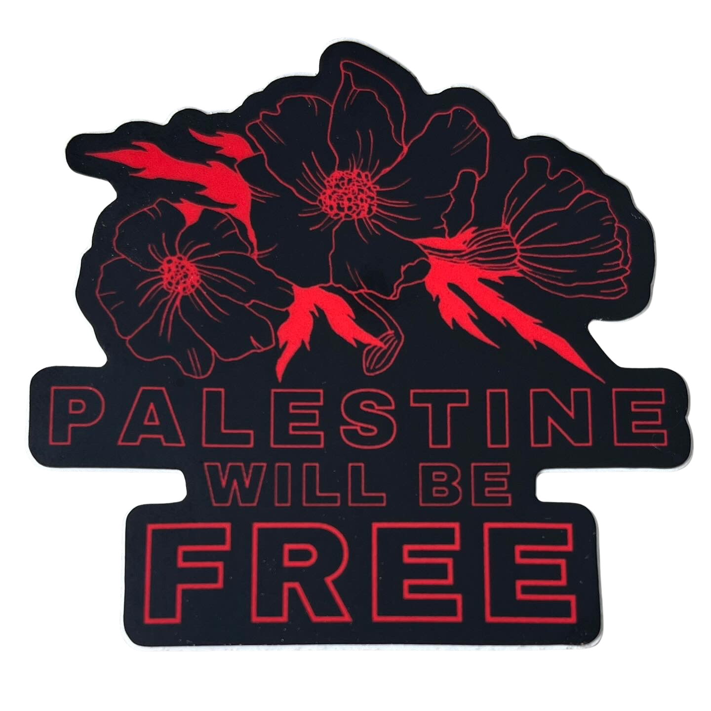 Palestine Will Be Free Vinyl Sticker