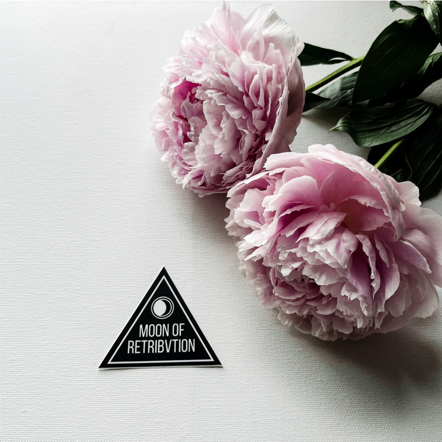 Triangle Moon Of Retribvtion Logo Vinyl Sticker