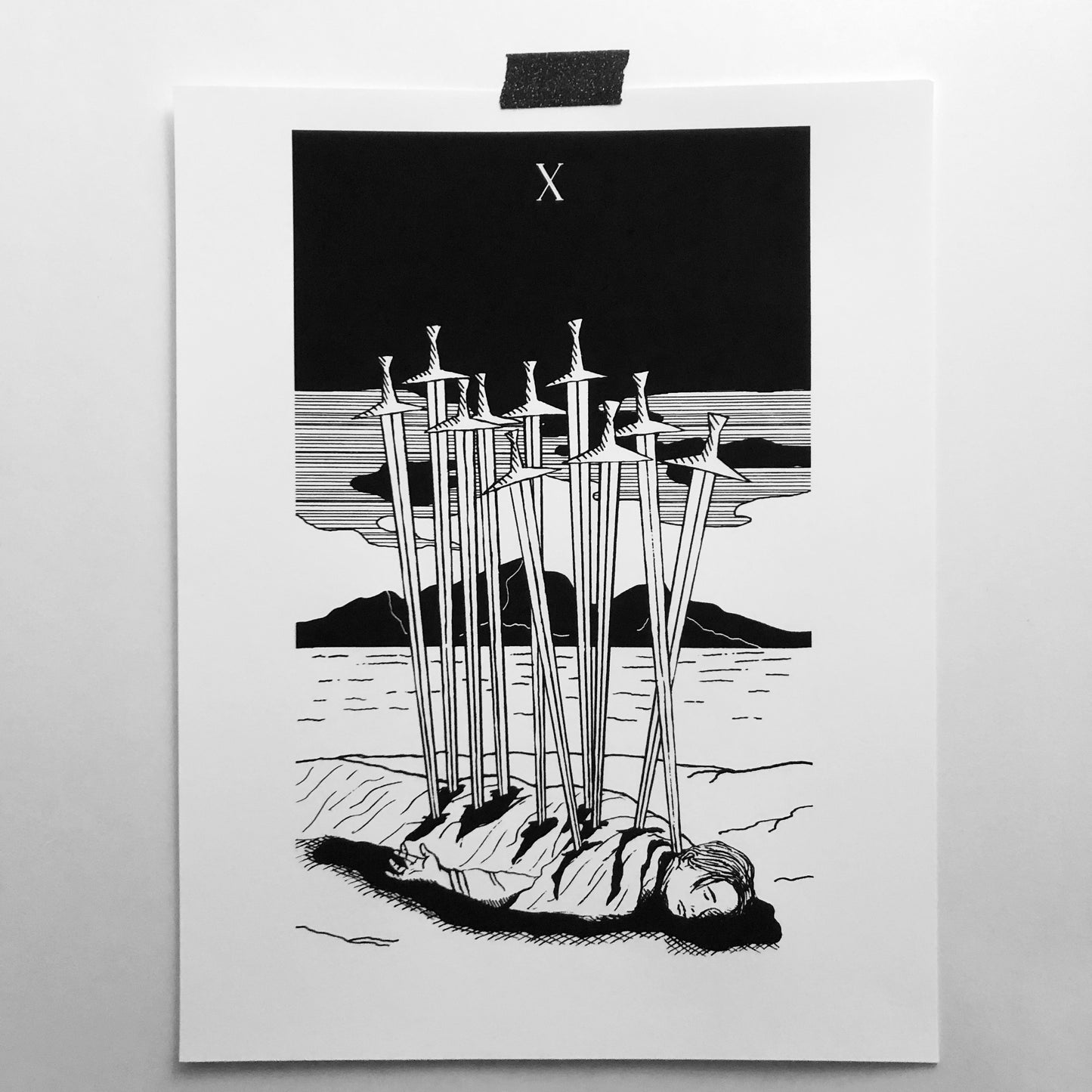 X of Swords 8.5"x11" Print