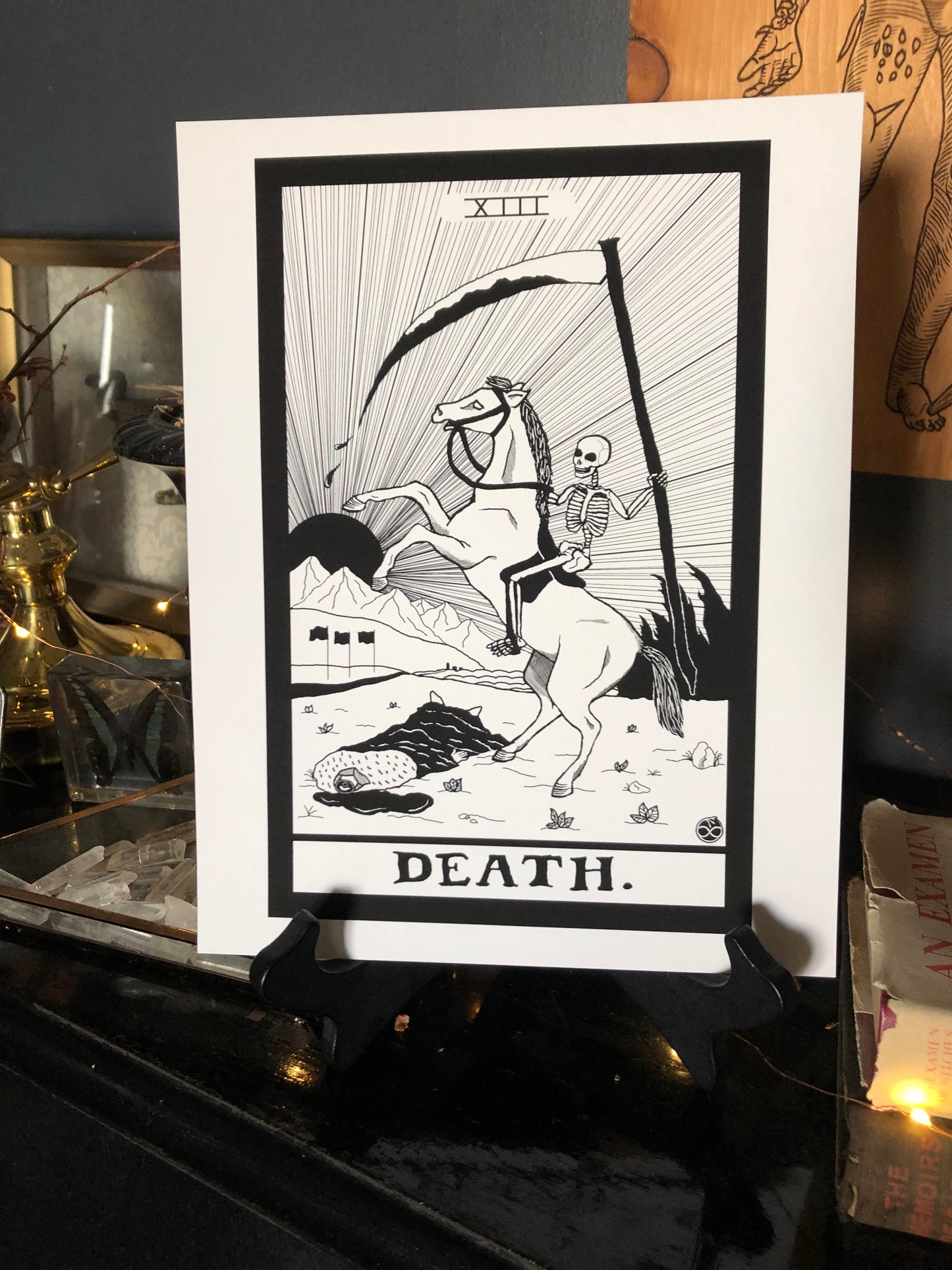 Death Card 8.5"x11" Print