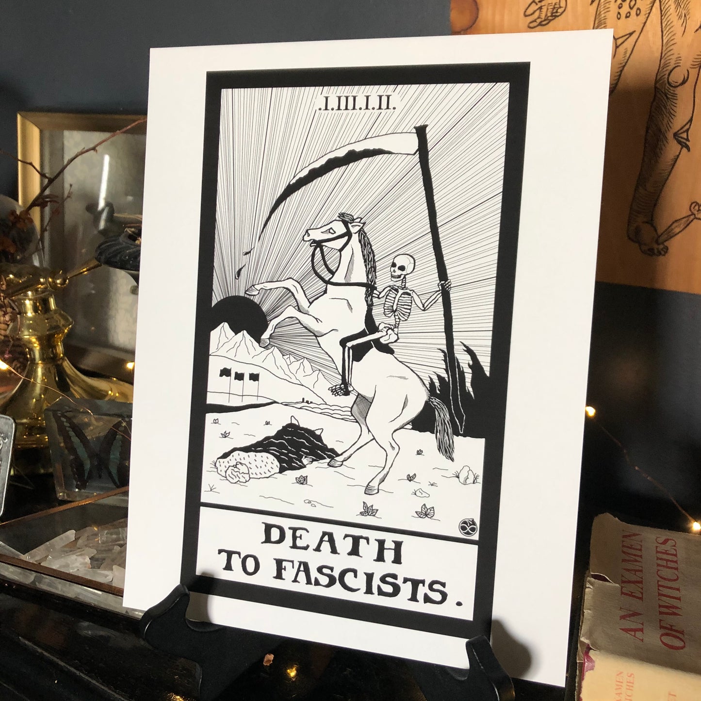 Death To Fascists 8.5"x11" Print