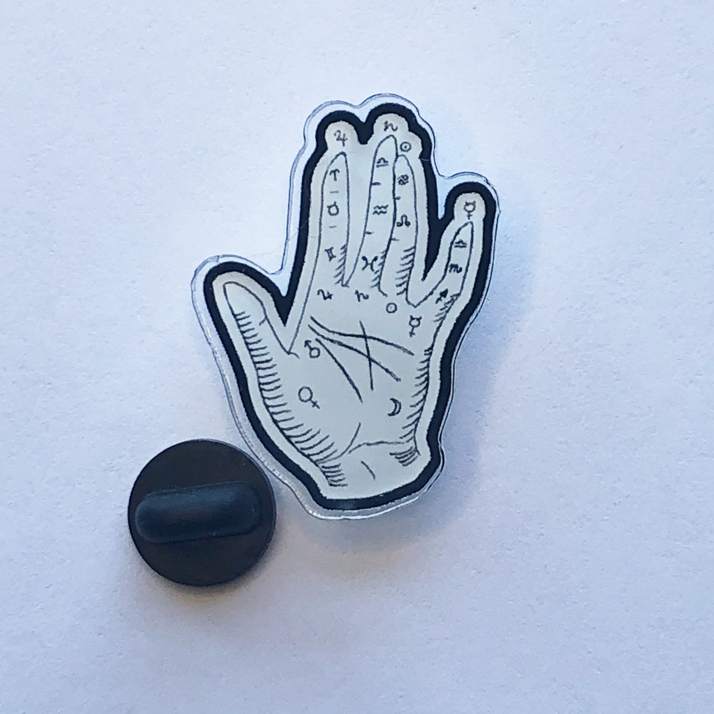 Mystic Hand Acrylic Pin