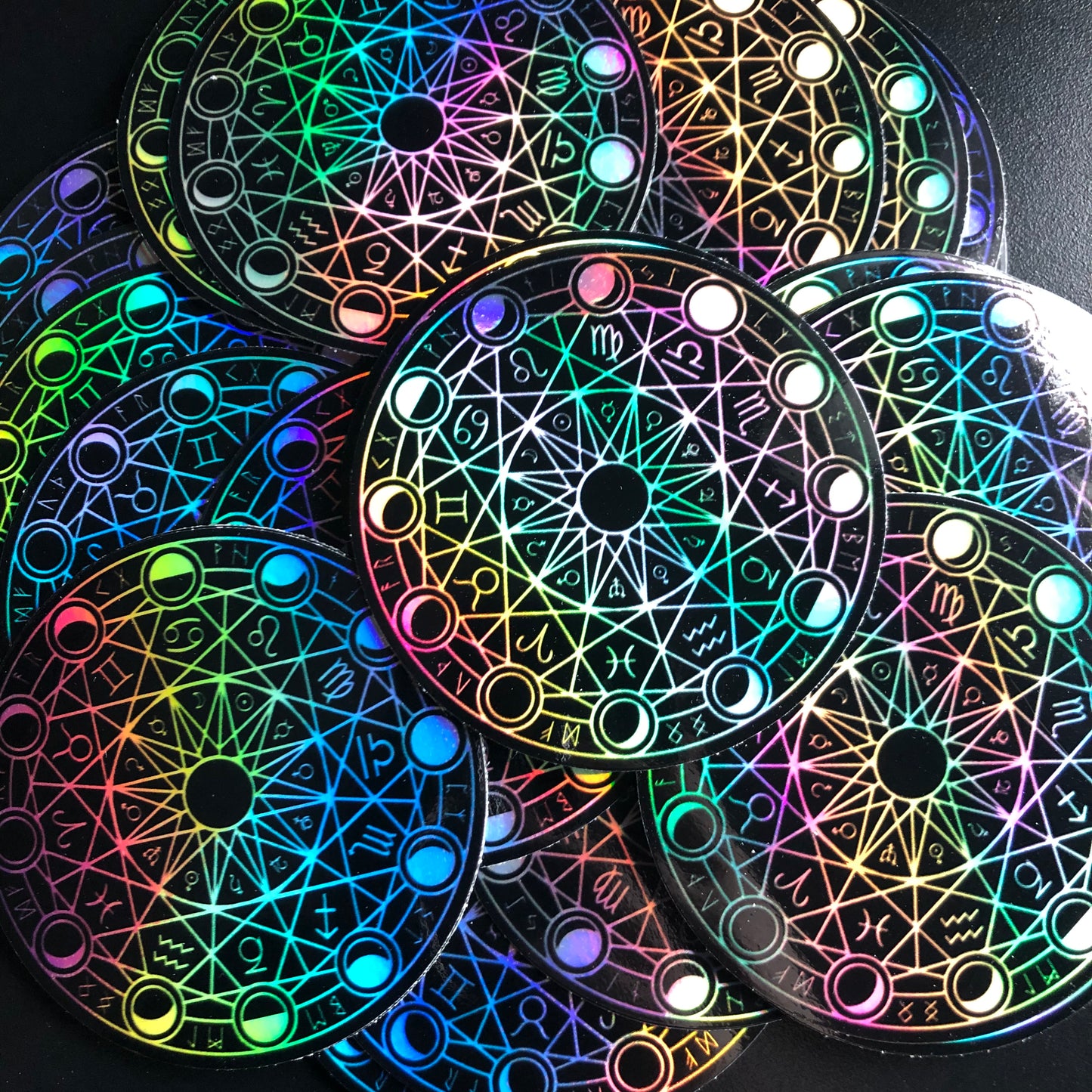 Holographic Magic Circle Vinyl Sticker