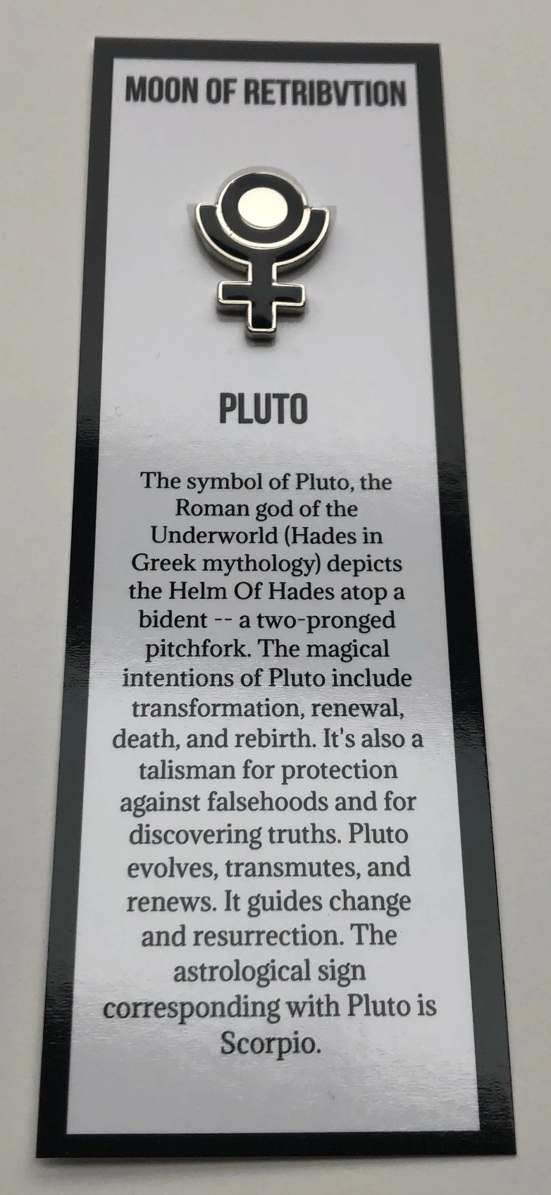 Pluto Celestial Bodies Soft Enamel Pins (Scorpio)
