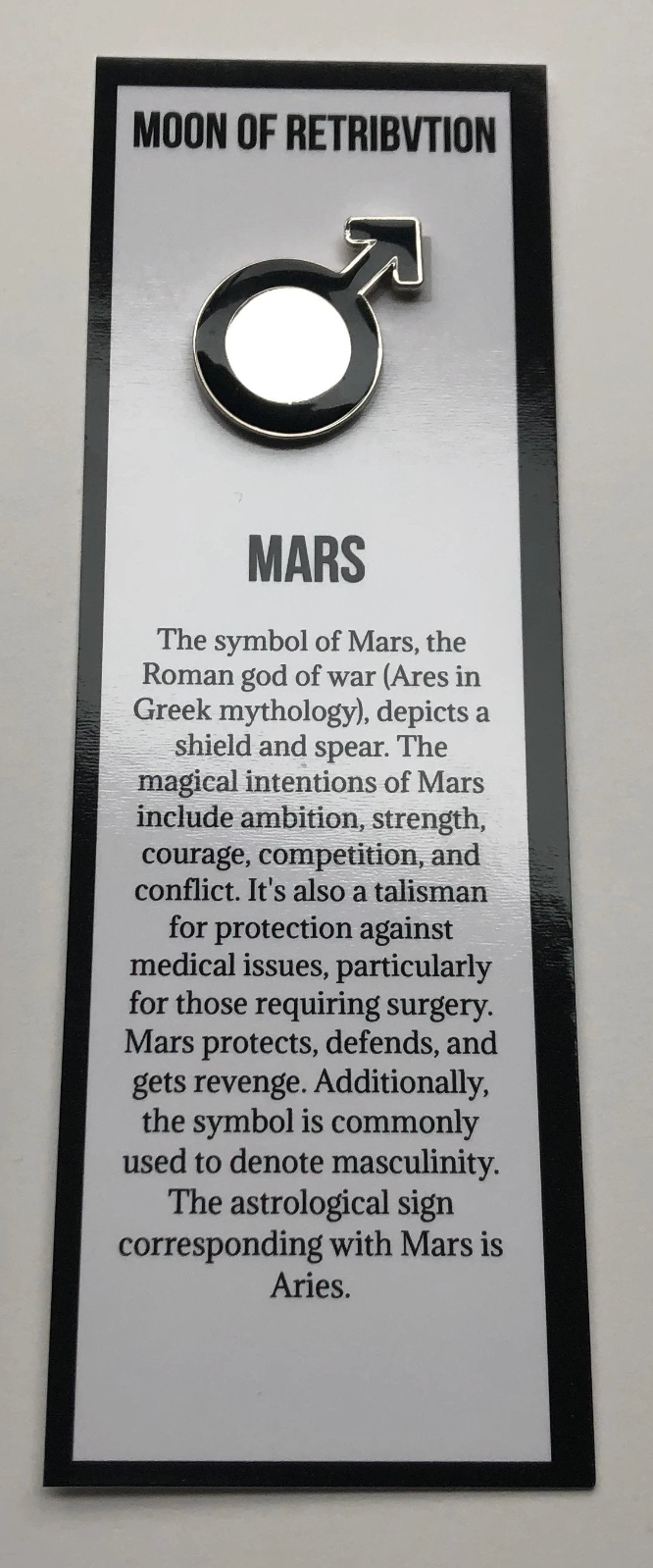 Mars Celestial Bodies Soft Enamel Pins (Aries)