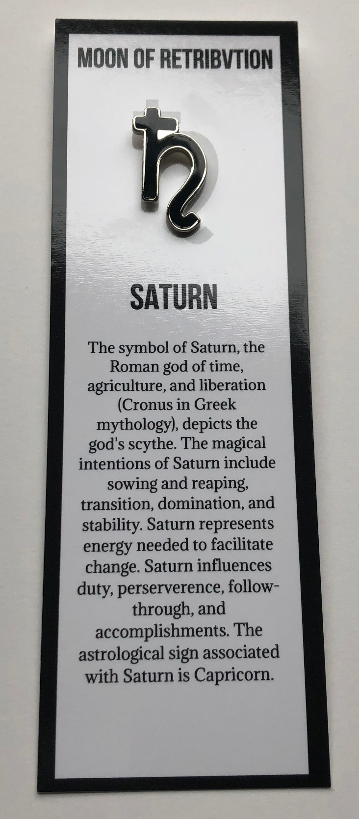 Saturn Celestial Bodies Soft Enamel Pins (Capricorn)