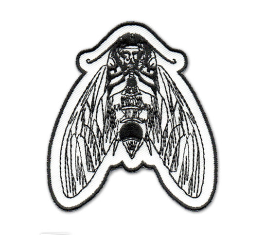 Death's Head Moth Iron-On Embroidered Patch